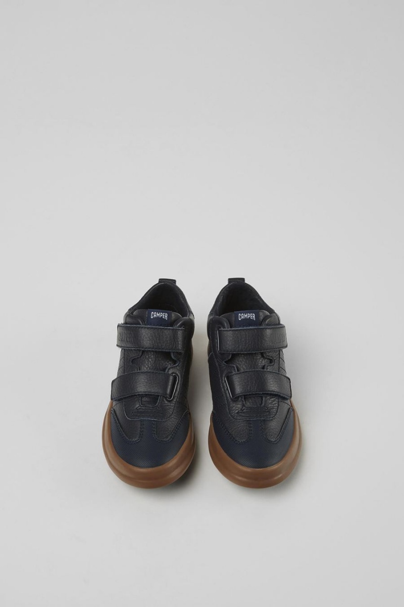 Zapatillas Camper Pursuit Cuero Textil Niña Azules | GXYOM-5912