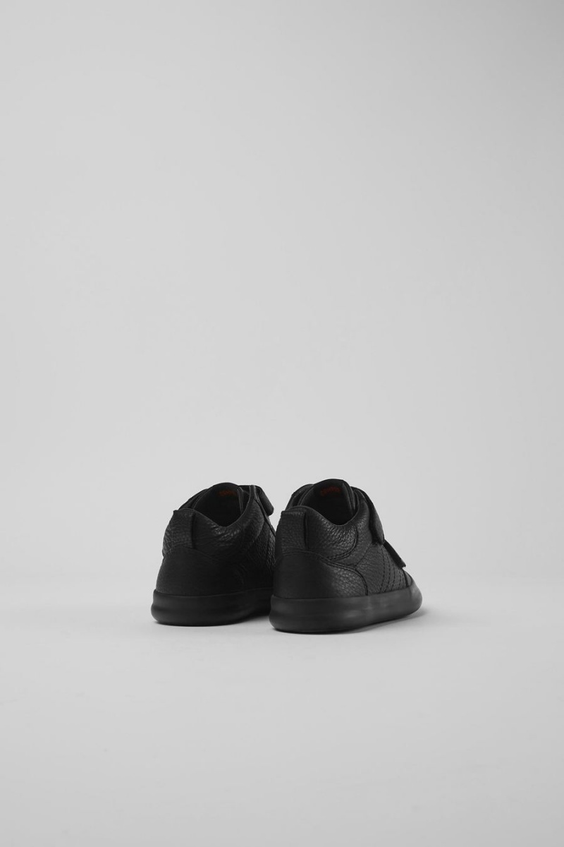 Zapatillas Camper Pursuit Cuero Textil Niña Negras | KTUOG-9780