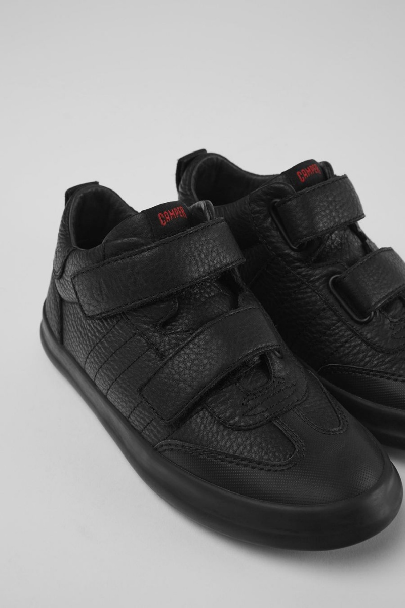 Zapatillas Camper Pursuit Cuero Textil Niña Negras | KTUOG-9780