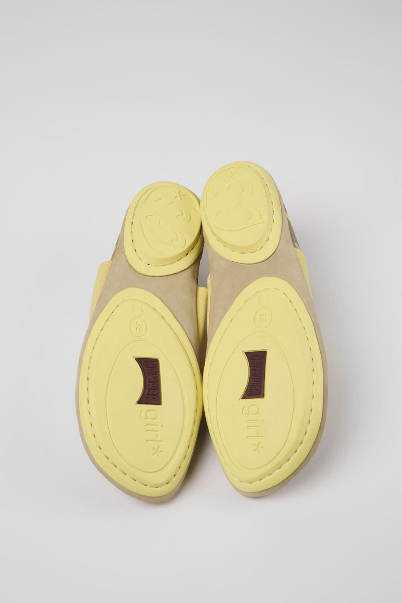 Zapatillas Camper Right Textil Nubuck Mujer Blancas | UEVAY-6508
