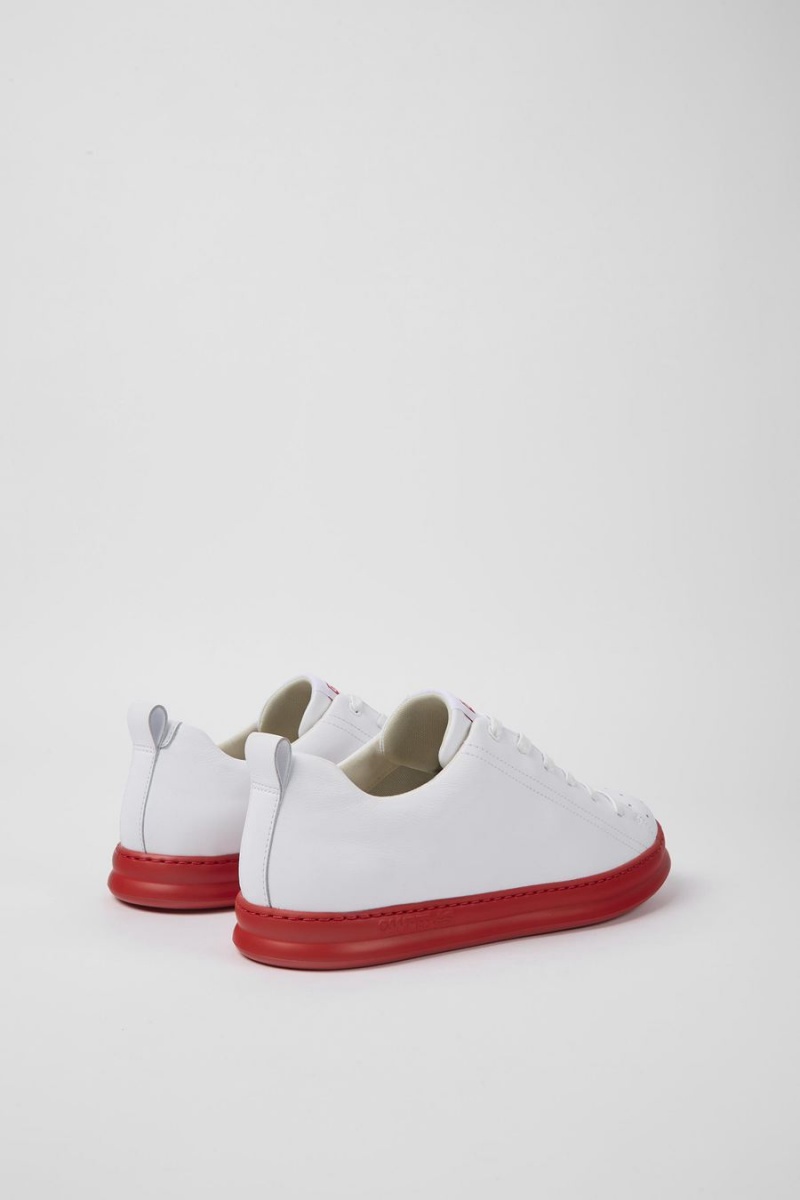 Zapatillas Camper Runner Cuero Hombre Blancas | SOVHQ-6085