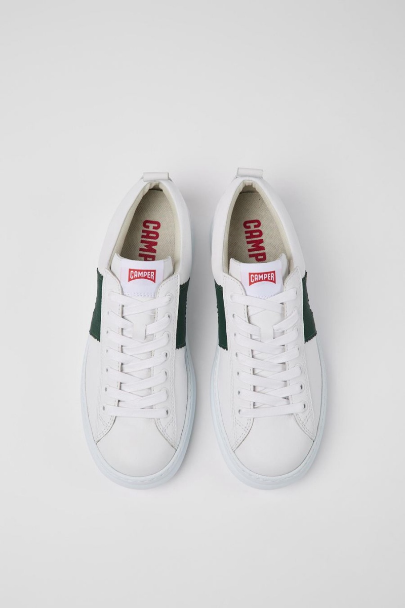 Zapatillas Camper Runner Cuero Hombre Blancas | VSFMG-8394