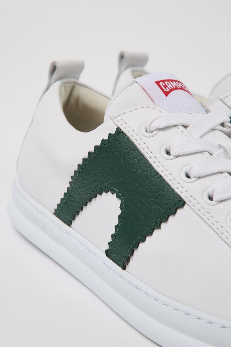 Zapatillas Camper Runner Cuero Hombre Blancas | VSFMG-8394