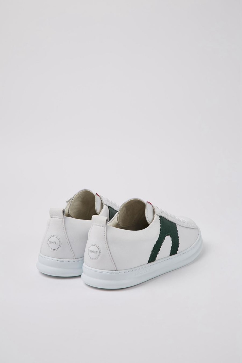 Zapatillas Camper Runner Cuero Hombre Blancas | VSFMG-8394