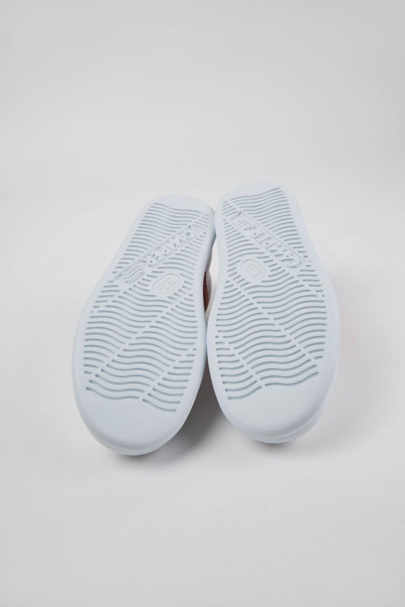 Zapatillas Camper Runner Cuero Hombre Blancas | DOVGC-3782