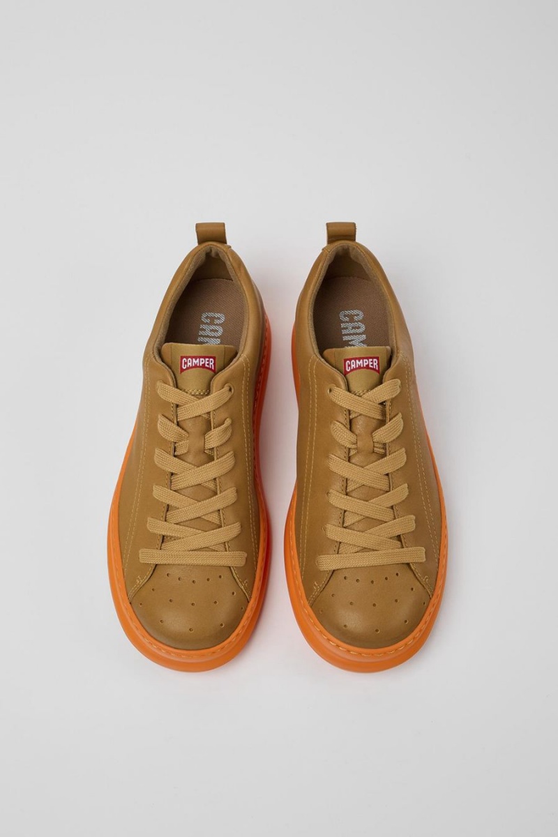 Zapatillas Camper Runner Cuero Hombre Marrones | XBCYA-2301