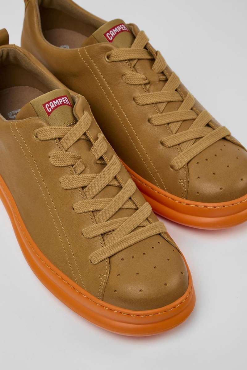 Zapatillas Camper Runner Cuero Hombre Marrones | XBCYA-2301