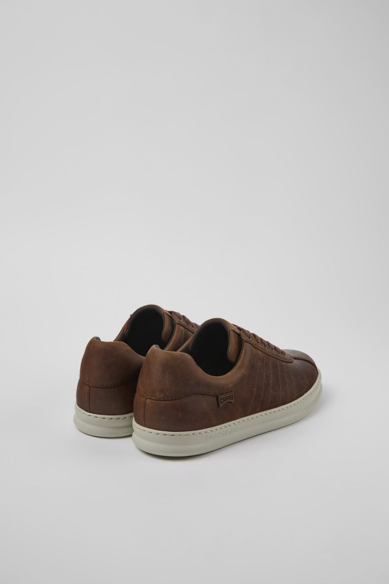 Zapatillas Camper Runner Cuero Hombre Marrones | KYLGM-3540