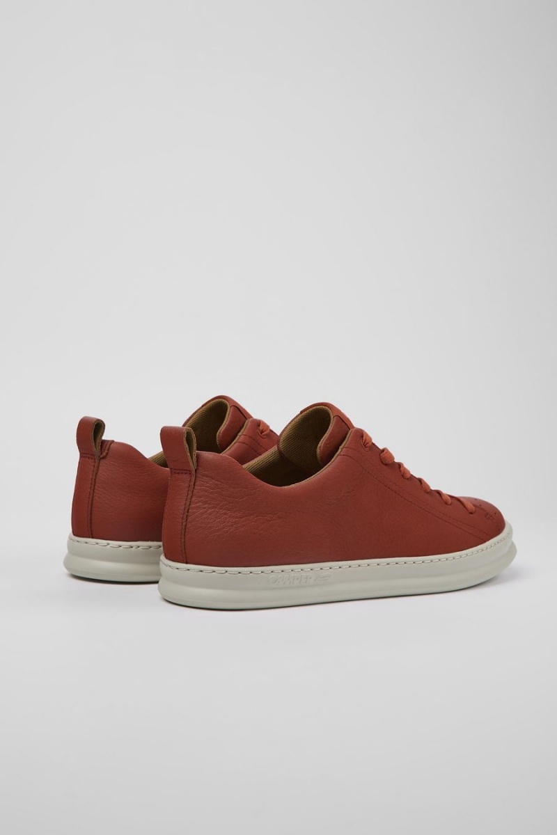 Zapatillas Camper Runner Cuero Hombre Rojas | BRVTM-7693