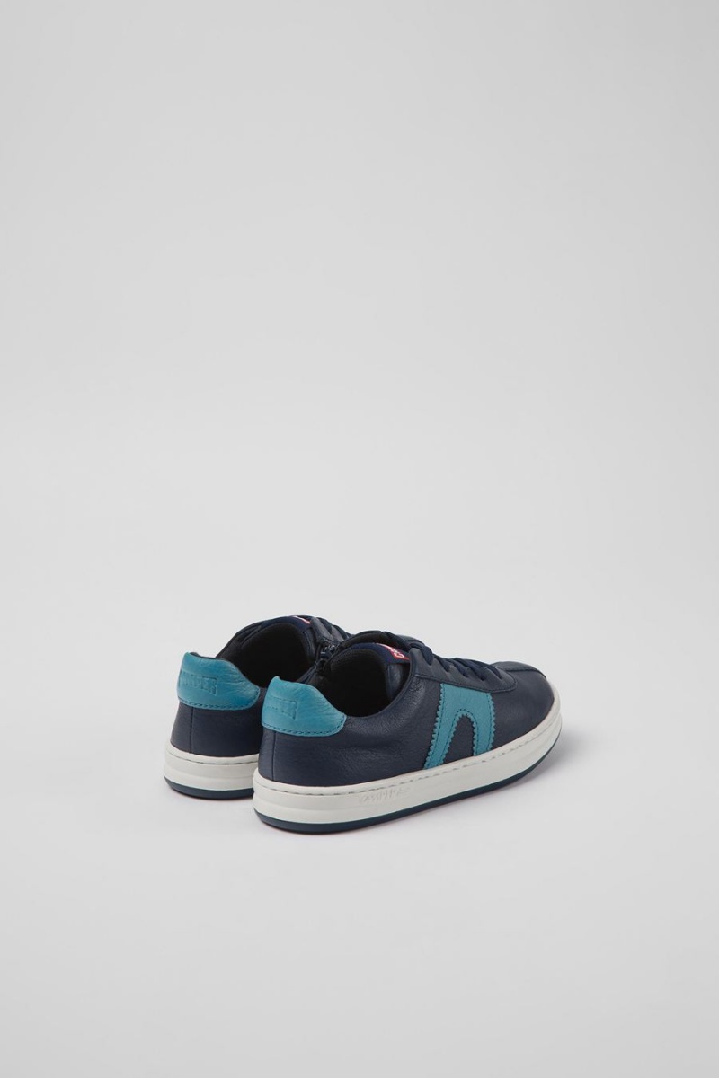 Zapatillas Camper Runner Cuero Niña Azul Marino | MPZND-8265