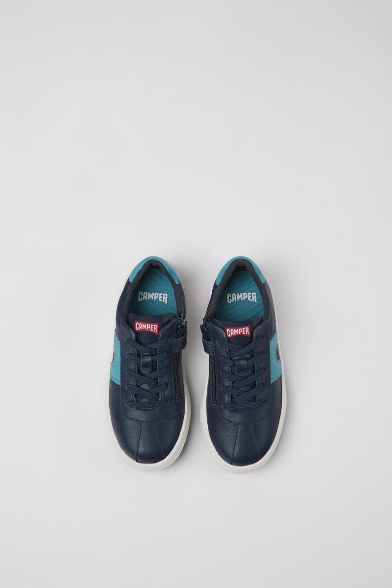 Zapatillas Camper Runner Cuero Niña Azul Marino | MPZND-8265