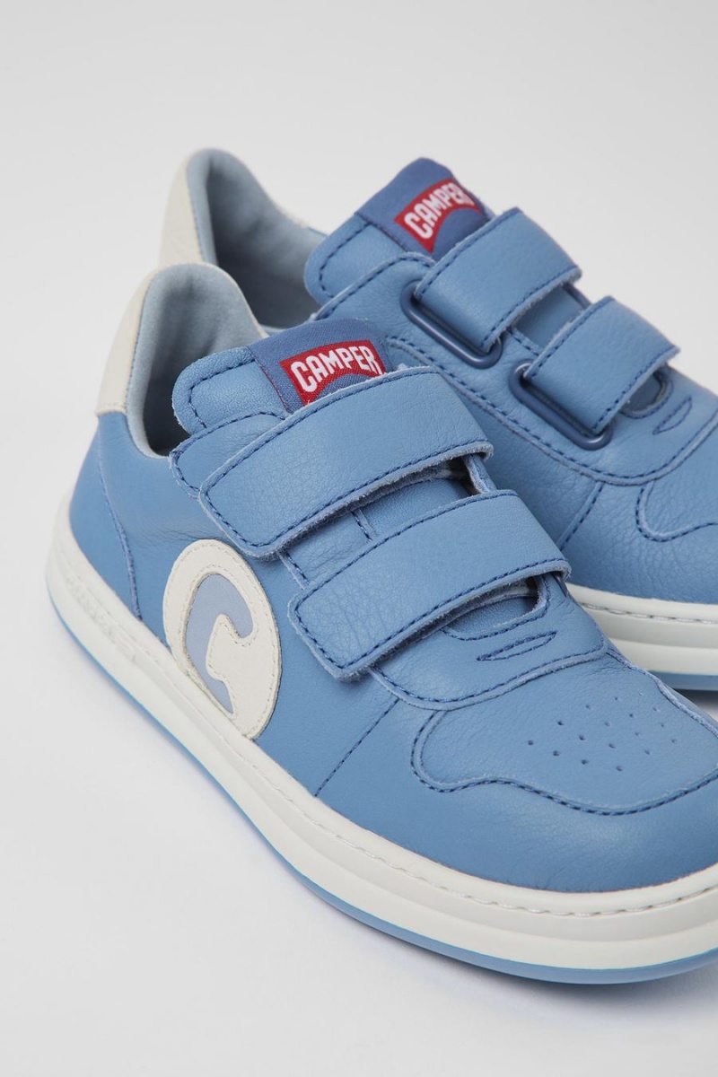 Zapatillas Camper Runner Cuero Niño Azules | WDOEA-3162