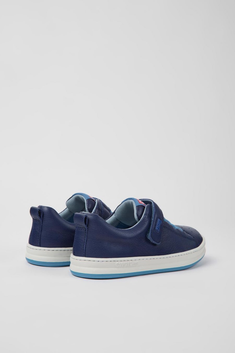 Zapatillas Camper Runner Cuero Niño Azules | GTCSK-3560