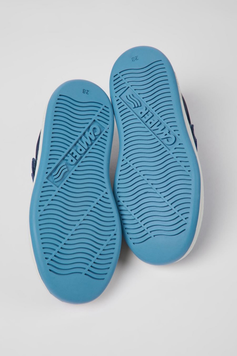 Zapatillas Camper Runner Cuero Niño Azules | GTCSK-3560