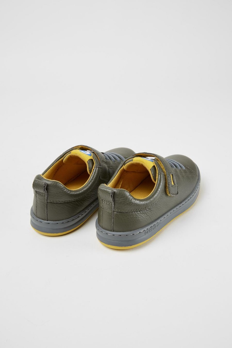 Zapatillas Camper Runner Cuero Niño Verde | LIPHM-9572