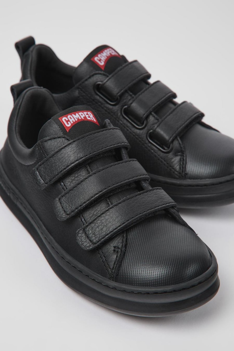 Zapatillas Camper Runner Cuero Textil Niña Negras | GDKQA-5310