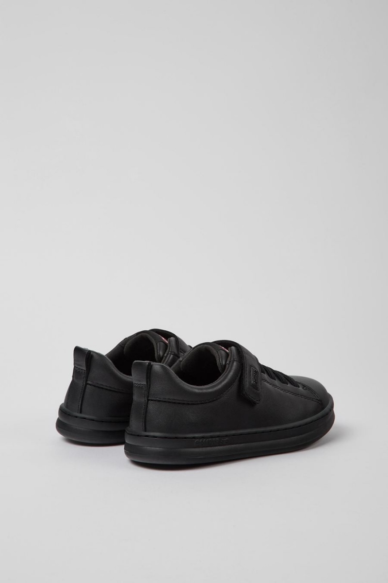 Zapatillas Camper Runner Cuero Textil Niño Negras | DMRSE-3456