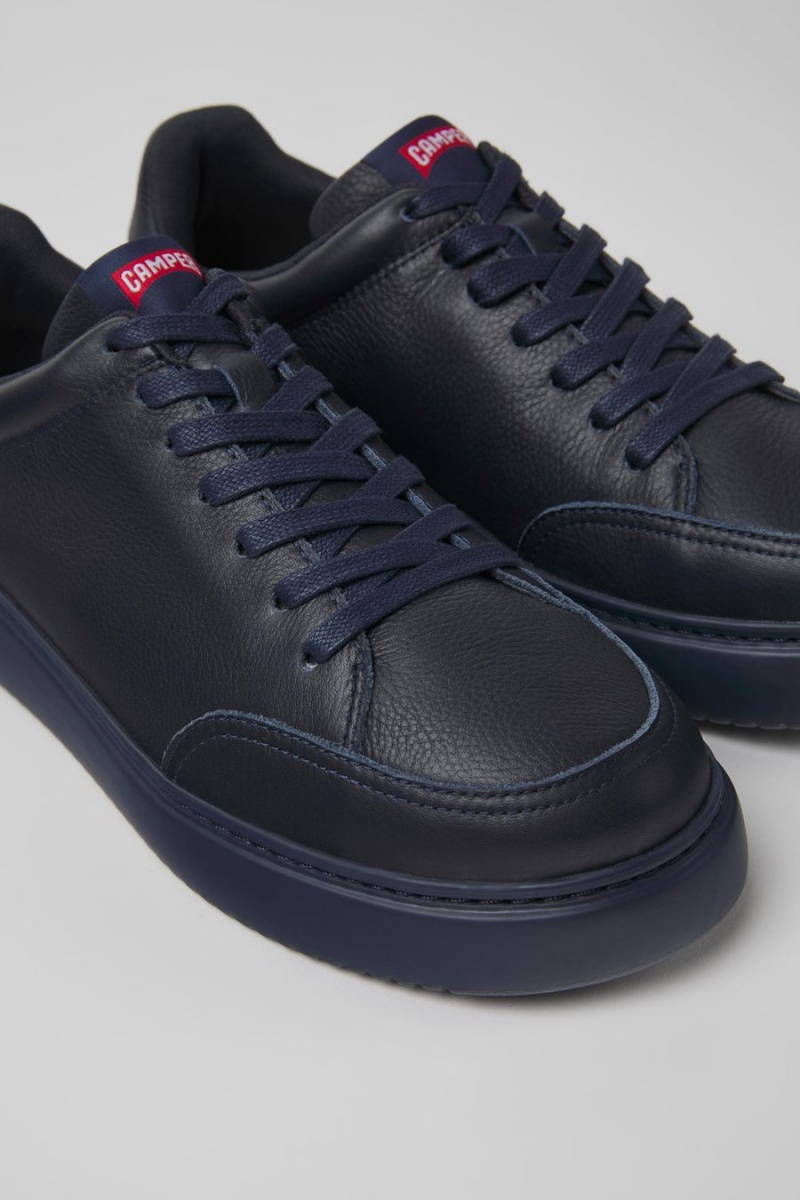 Zapatillas Camper Runner K21 Cuero Hombre Azules | SRLYE-4056