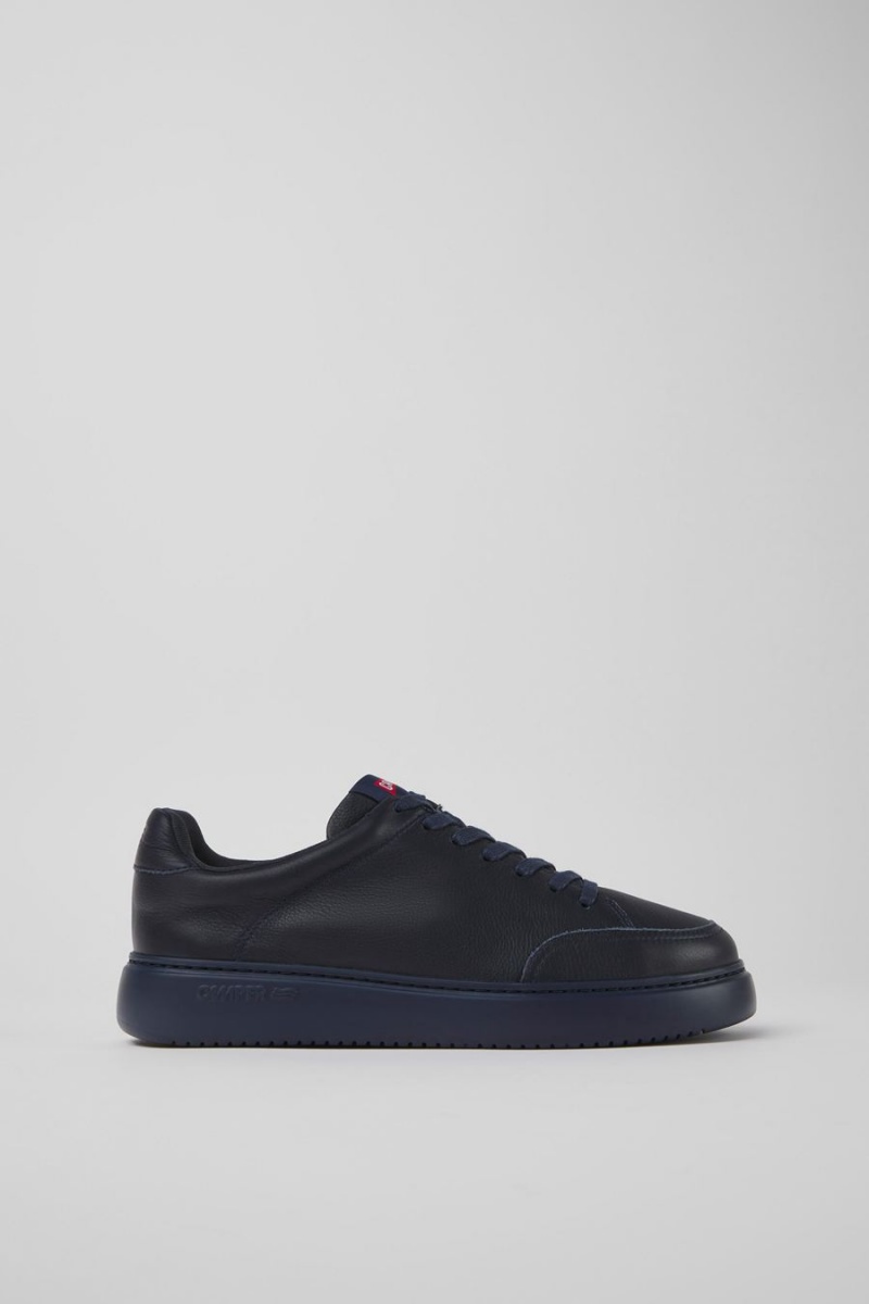 Zapatillas Camper Runner K21 Cuero Hombre Azules | SRLYE-4056