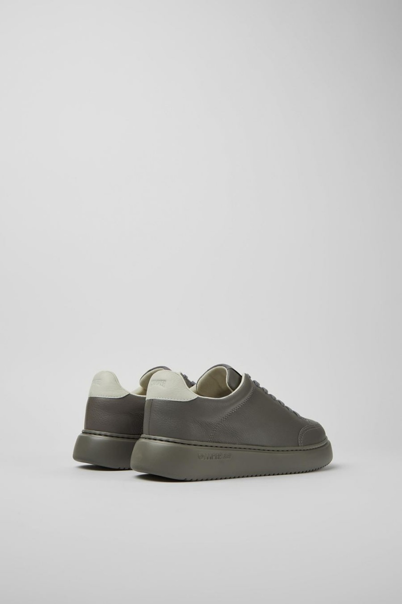 Zapatillas Camper Runner K21 Cuero Hombre Gris | YQEFL-9178