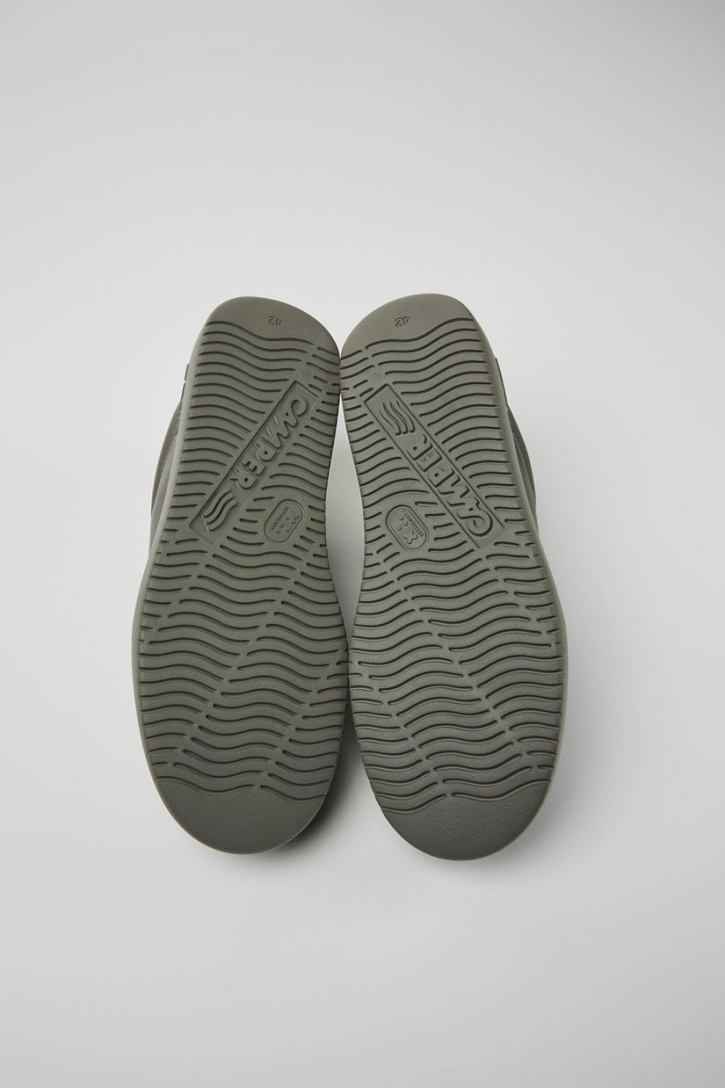 Zapatillas Camper Runner K21 Cuero Hombre Gris | YQEFL-9178