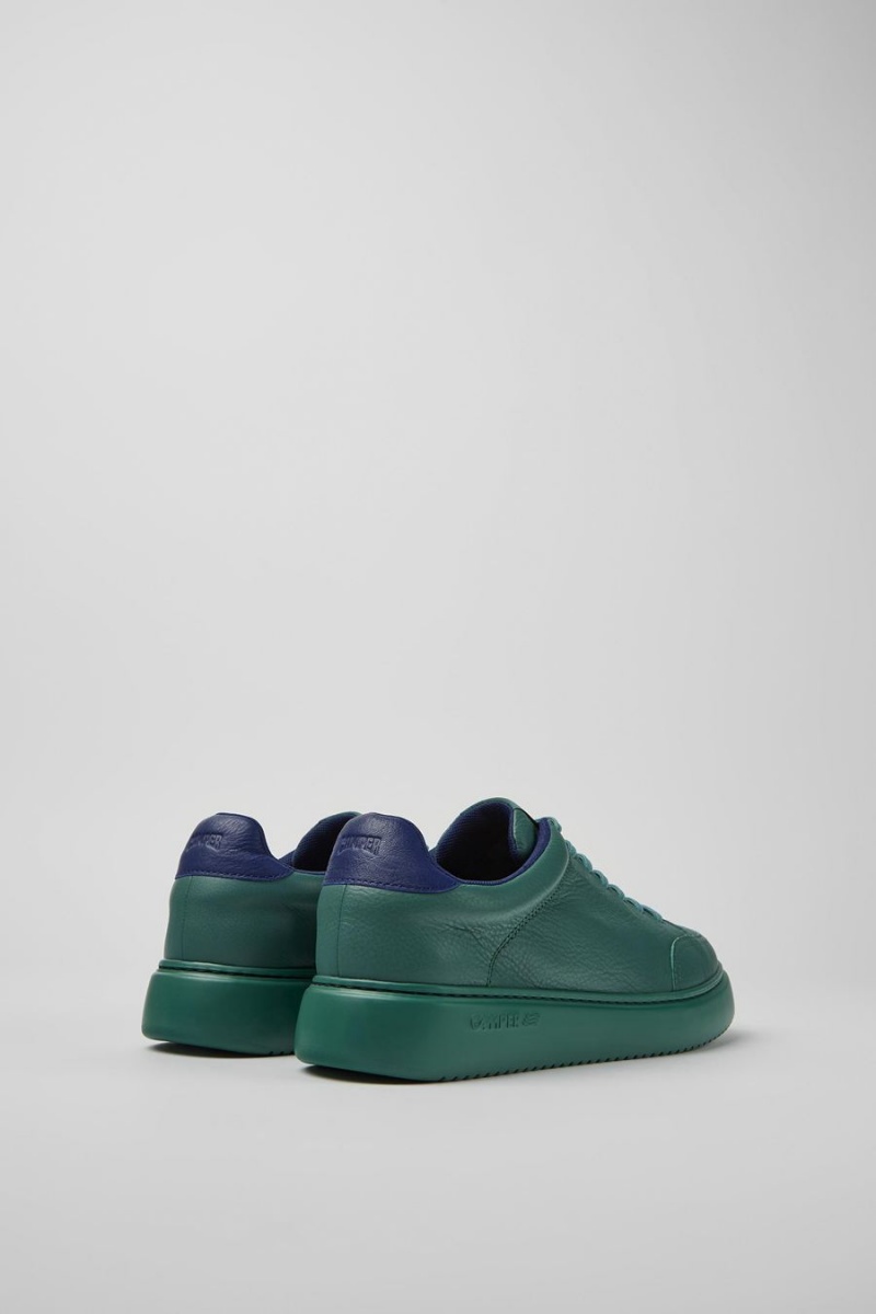 Zapatillas Camper Runner K21 Cuero Hombre Verde | XASUB-1268