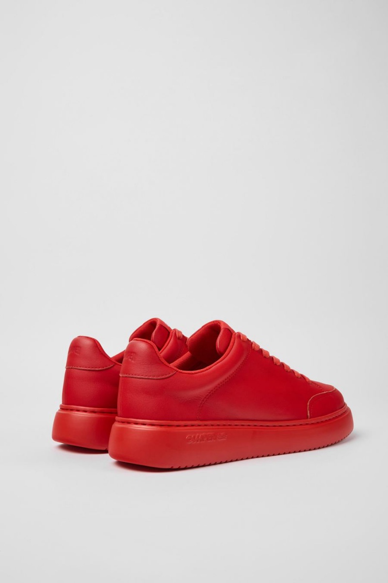Zapatillas Camper Runner K21 Cuero Hombre Rojas | EPTQD-4078