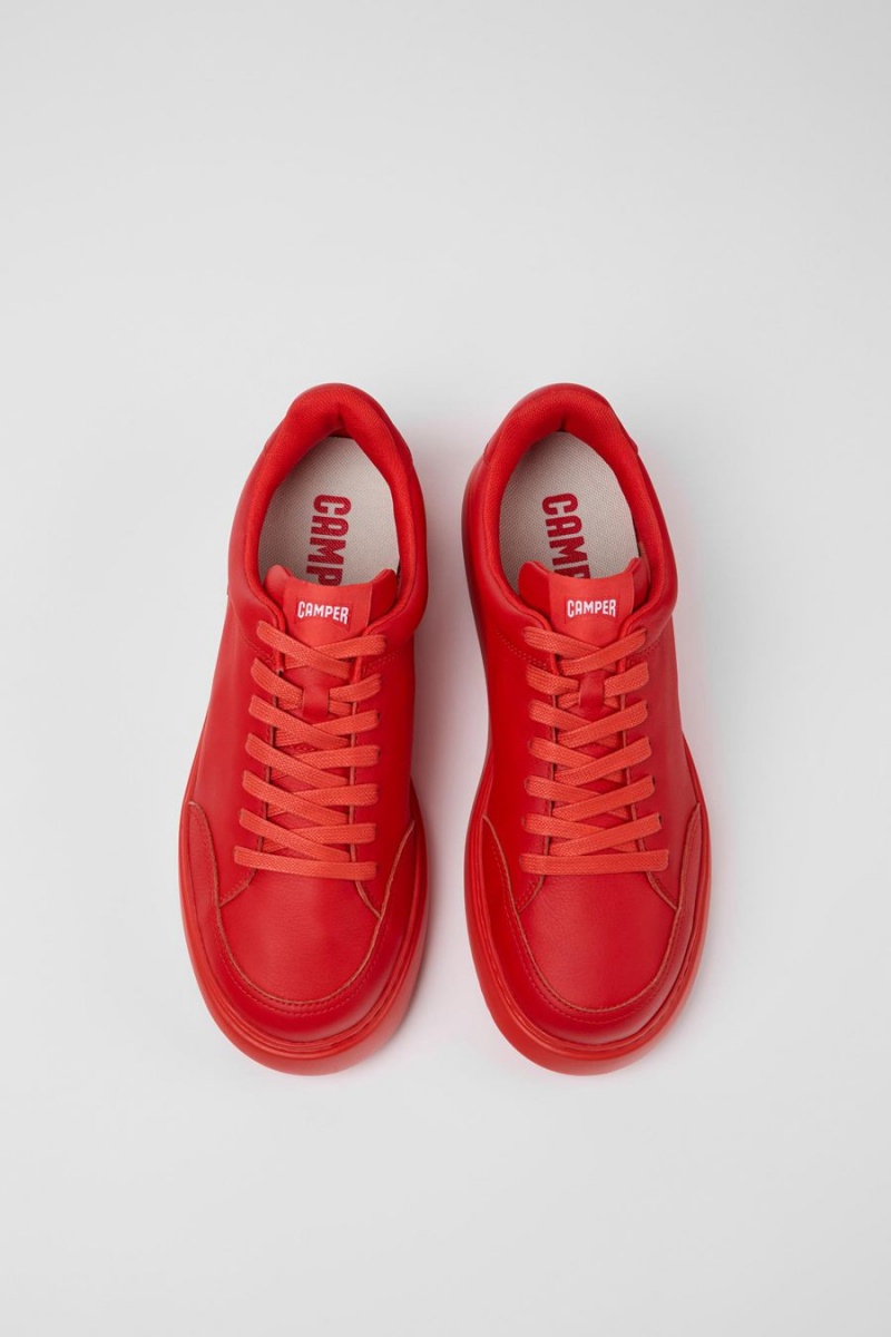 Zapatillas Camper Runner K21 Cuero Hombre Rojas | EPTQD-4078