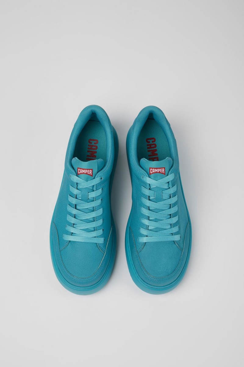 Zapatillas Camper Runner K21 Cuero Hombre Azules | KWDQI-4607