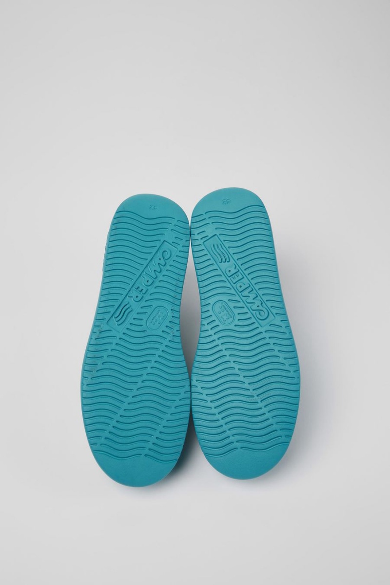Zapatillas Camper Runner K21 Cuero Hombre Azules | KWDQI-4607