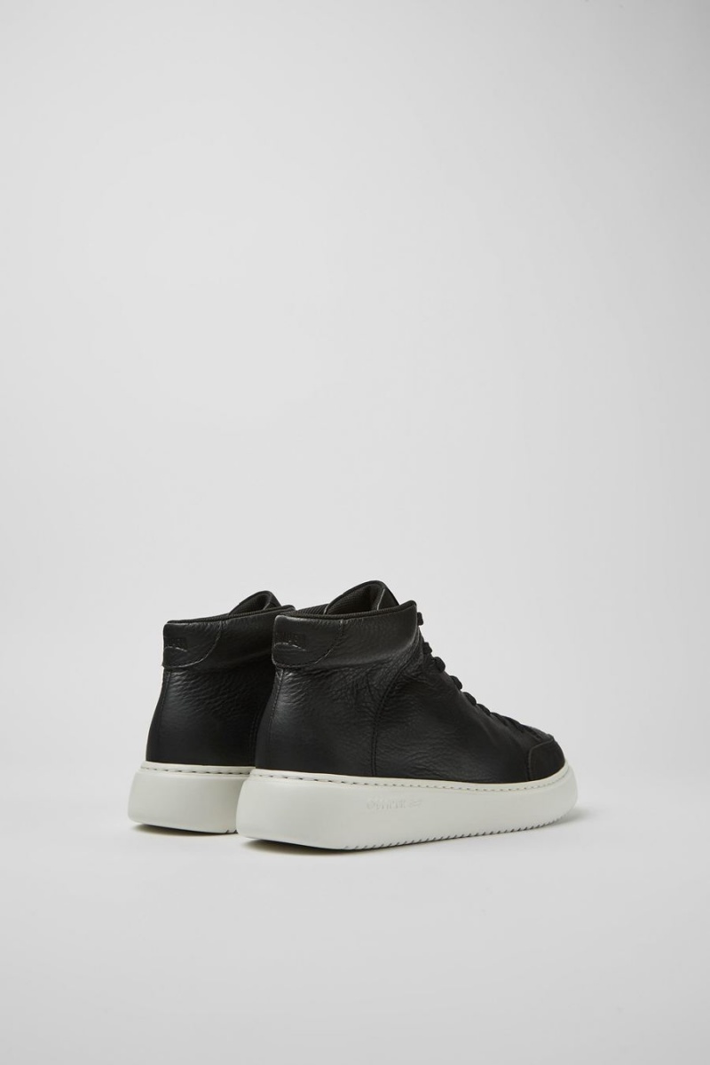 Zapatillas Camper Runner K21 Cuero Hombre Negras | ZAFRG-3527