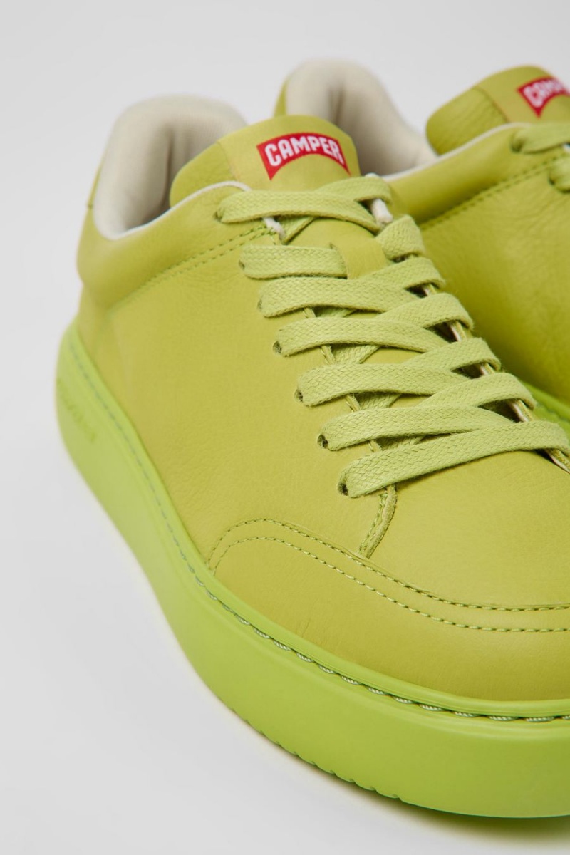 Zapatillas Camper Runner K21 Cuero Mujer Verde | TGPIR-5072