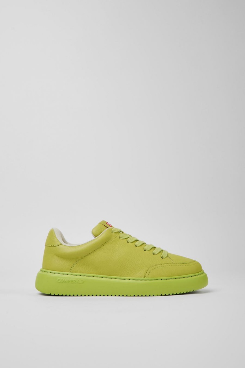 Zapatillas Camper Runner K21 Cuero Mujer Verde | TGPIR-5072