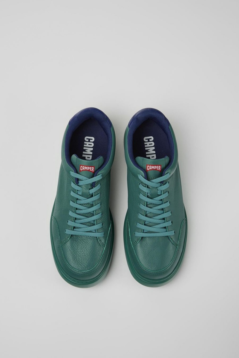 Zapatillas Camper Runner K21 Cuero Mujer Verde | MSIAQ-6843