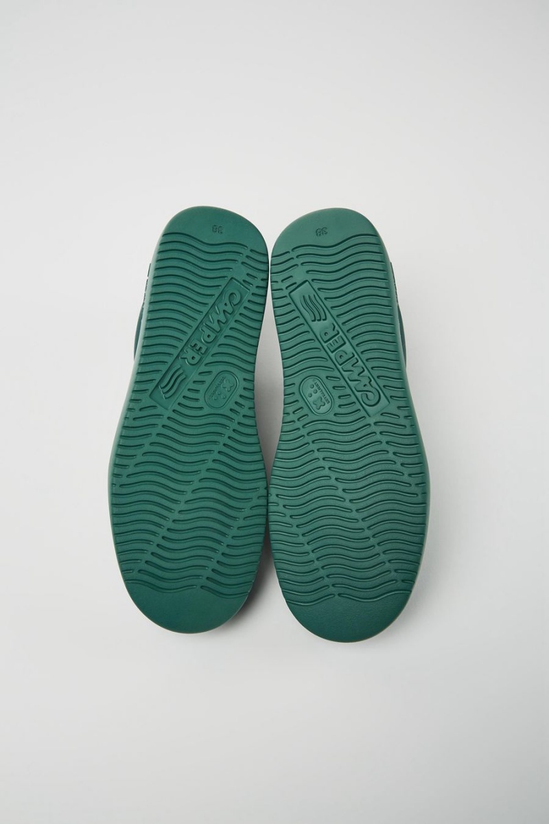 Zapatillas Camper Runner K21 Cuero Mujer Verde | MSIAQ-6843