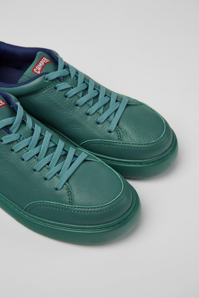 Zapatillas Camper Runner K21 Cuero Mujer Verde | MSIAQ-6843