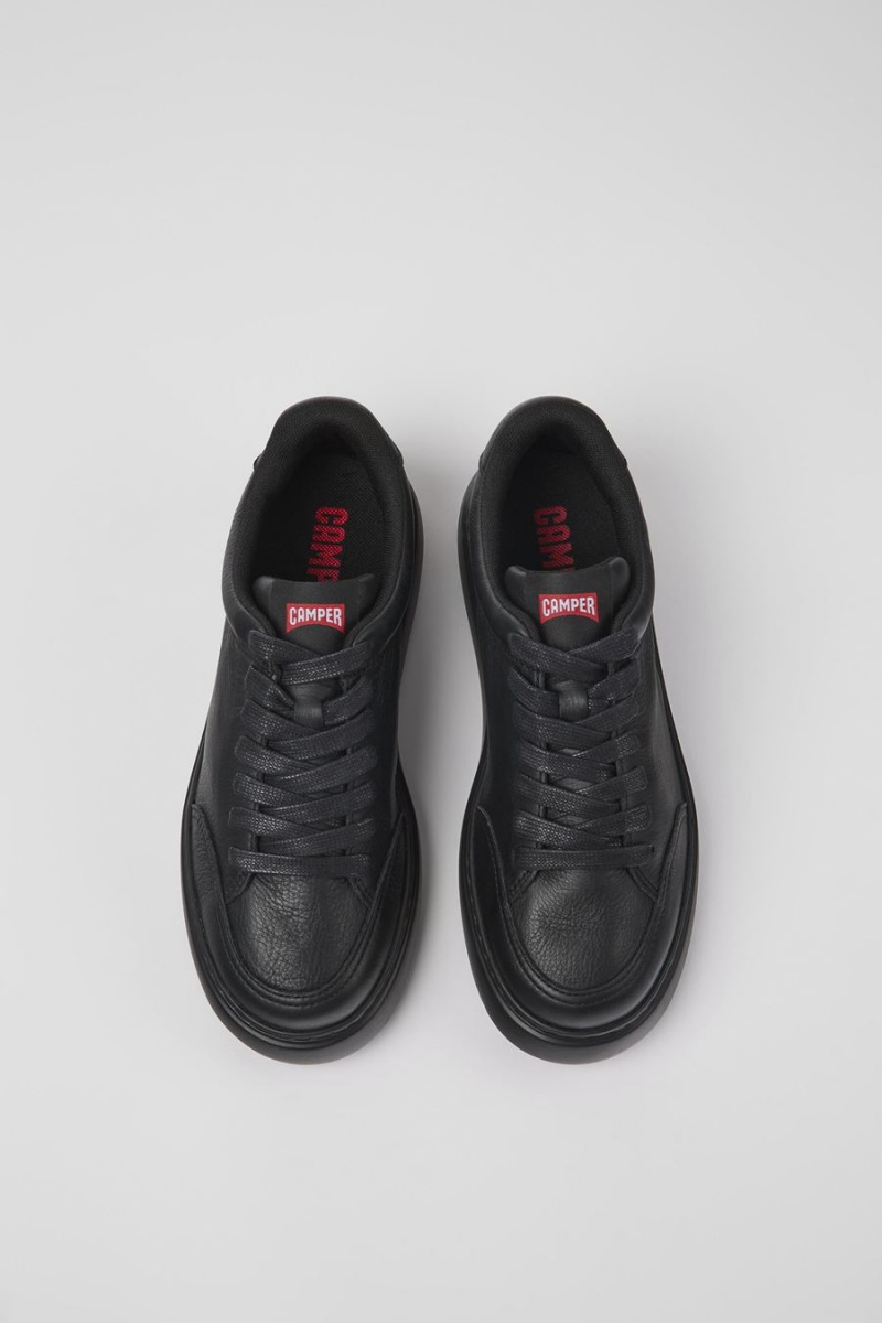 Zapatillas Camper Runner K21 Cuero Mujer Negras | WADBN-5091