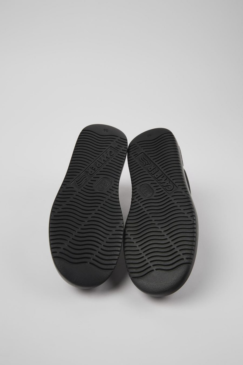 Zapatillas Camper Runner K21 Cuero Mujer Negras | WADBN-5091