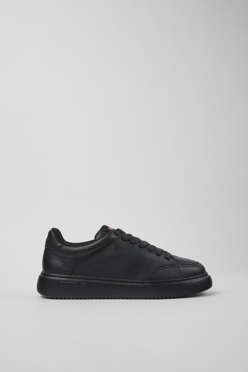 Zapatillas Camper Runner K21 Cuero Mujer Negras | WADBN-5091