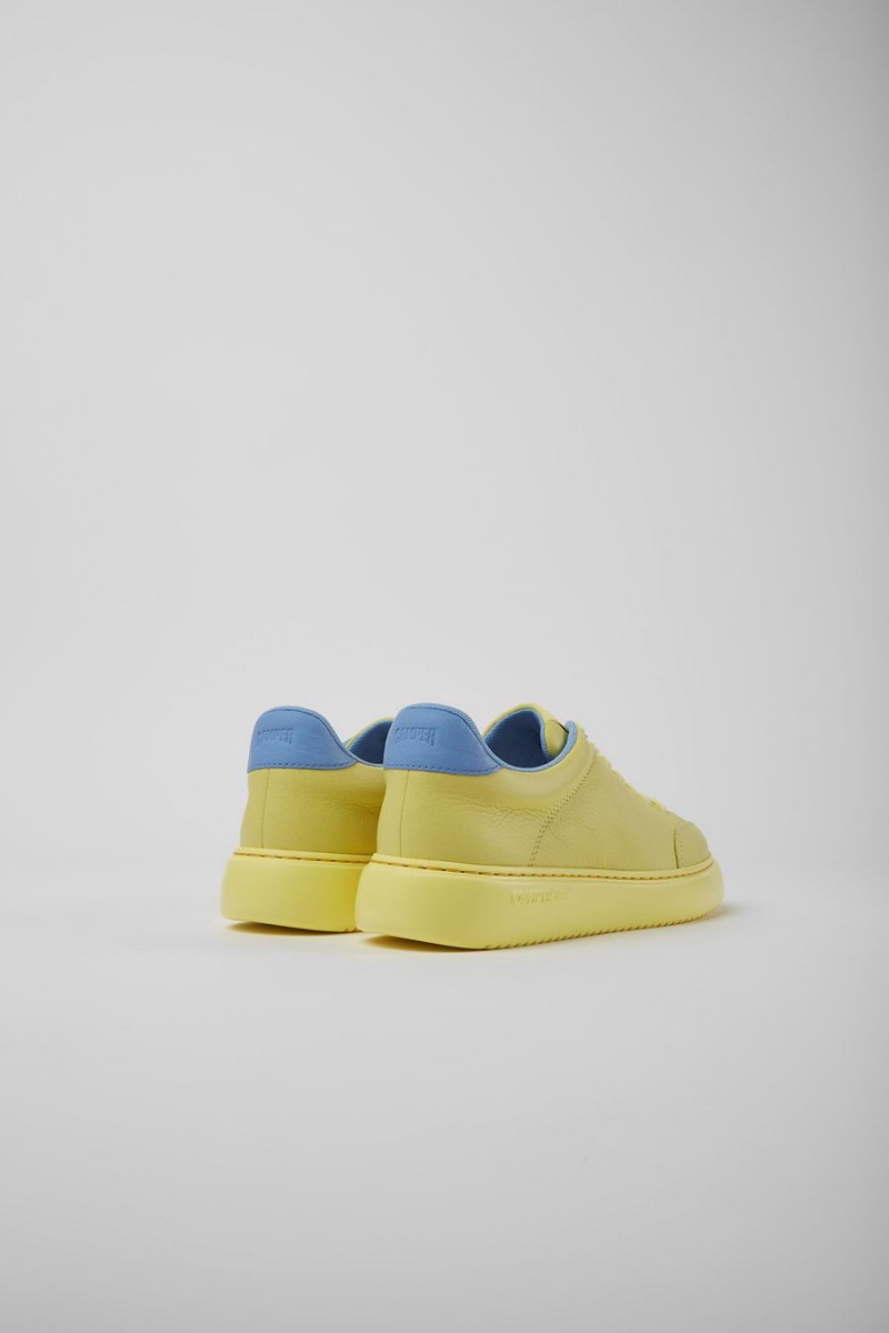 Zapatillas Camper Runner K21 Cuero Mujer Amarillo | DZLOY-9475