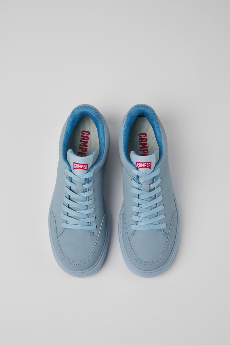Zapatillas Camper Runner K21 Cuero Mujer Azules | THQRK-7503
