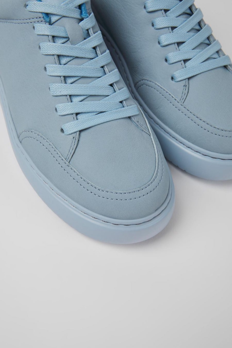 Zapatillas Camper Runner K21 Cuero Mujer Azules | THQRK-7503