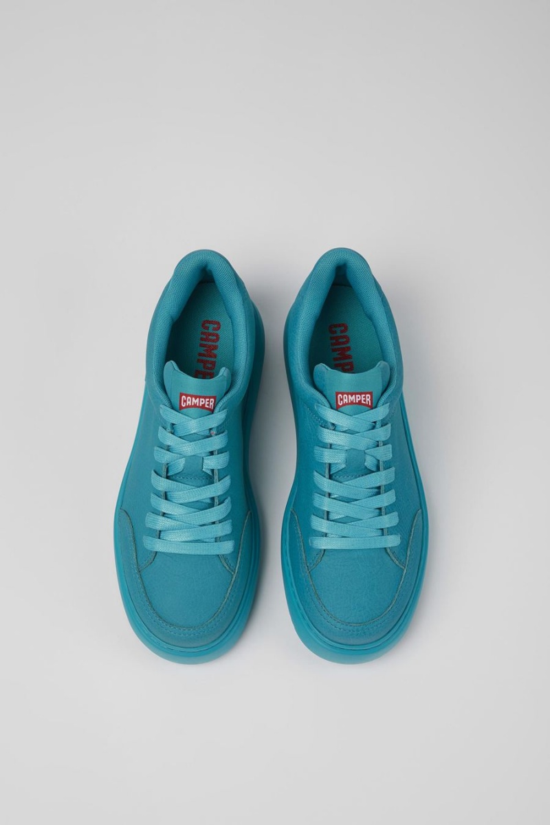 Zapatillas Camper Runner K21 Cuero Mujer Azules | WAXDM-4679