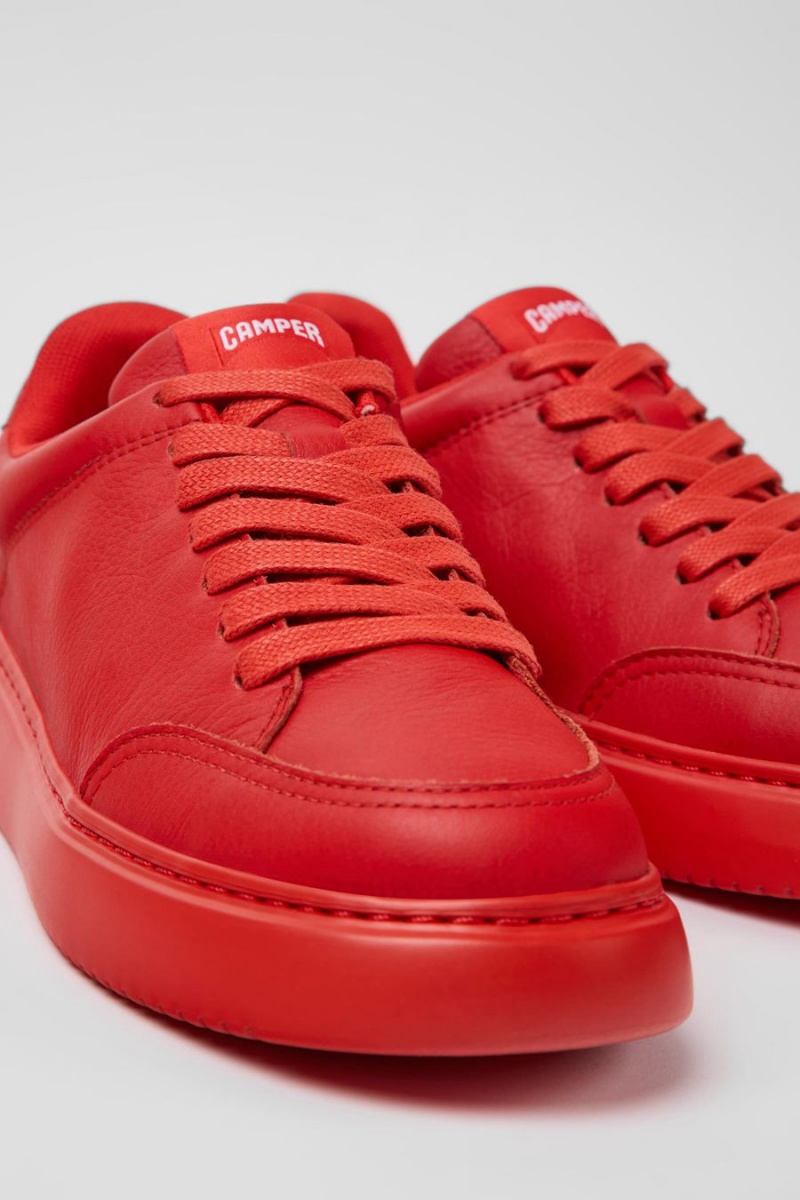 Zapatillas Camper Runner K21 Cuero Mujer Rojas | SYRNX-4176