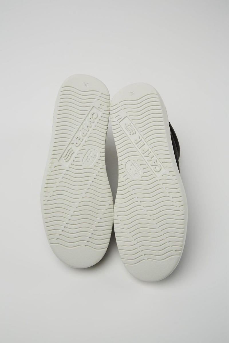 Zapatillas Camper Runner K21 Cuero Mujer Negras | WHGAX-4561