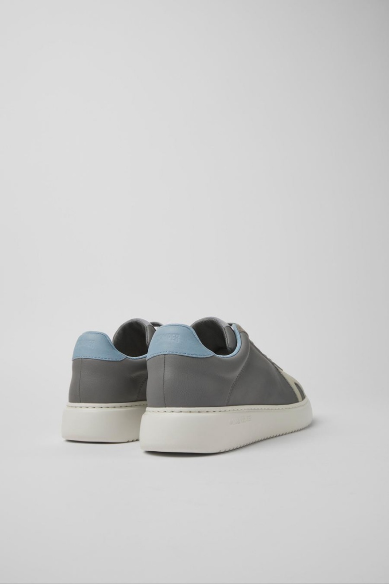 Zapatillas Camper Runner K21 Cuero Nubuck Hombre Gris | HWSRI-6592
