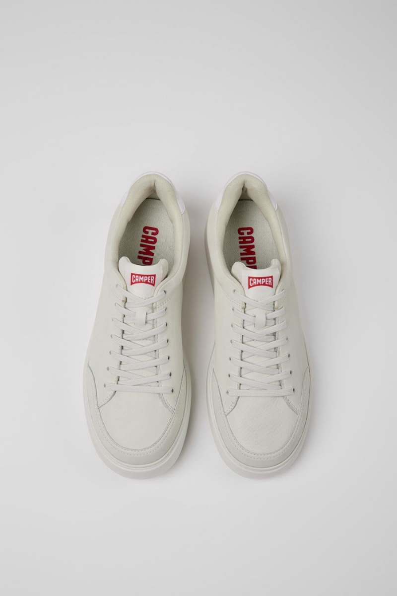 Zapatillas Camper Runner K21 Non-dyed Cuero Hombre Blancas | OPGLE-9670