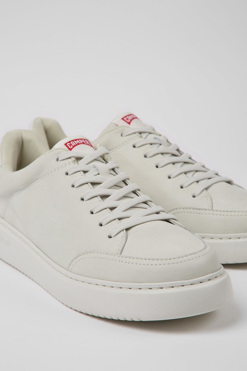 Zapatillas Camper Runner K21 Non-dyed Cuero Hombre Blancas | OPGLE-9670