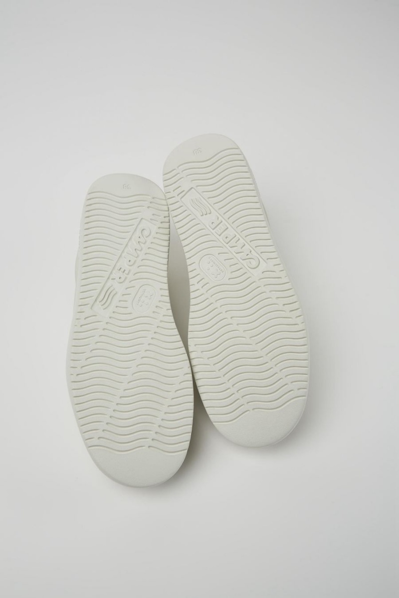 Zapatillas Camper Runner K21 Nondyed Cuero Mujer Blancas | GVTKB-6049