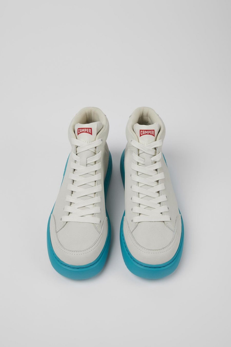 Zapatillas Camper Runner K21 Nondyed Cuero Mujer Blancas | DRPEB-6194